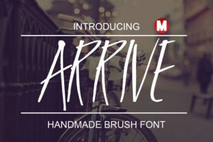 Arrive: A Handmade Brush Font for Editorial Elegance