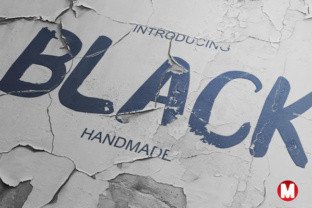 Black Typeface for Handmade Creativity