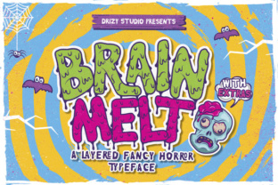 Brain Melt: A Horror-Inspired Font for Bold Branding