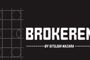 Brokeren Font for Editorial Design and Creative Projects