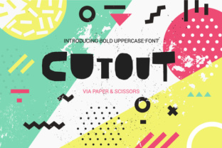 Cutout Font: A Bold Display Type for Creative Projects