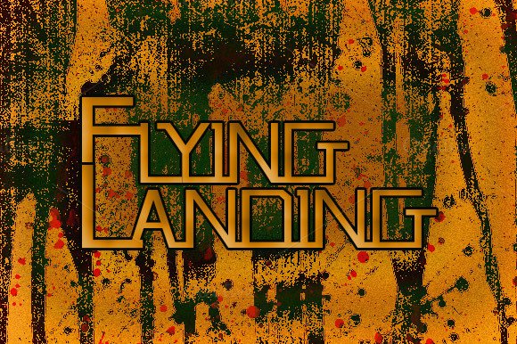 Flying Landing Font for Creative Makers and Handmade Brands