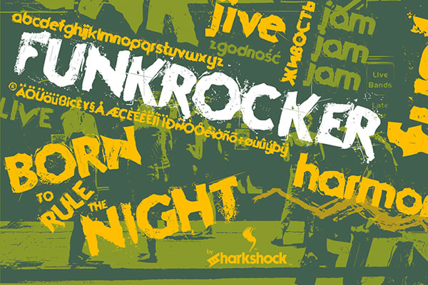 Funkrocker: The Grunge-Inspired Font for Bold Digital Branding