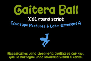 Gaitera Ball: A Handwritten Display Font for Editorial Design