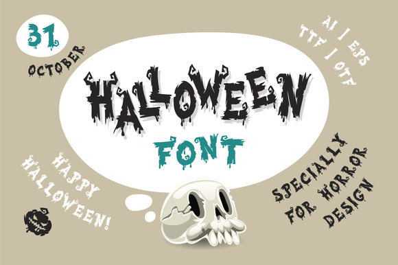 Halloween Font for Spooky Season Designs