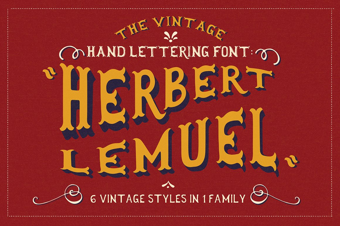 Herbert Lemuel Vintage Font for Handmade Creations