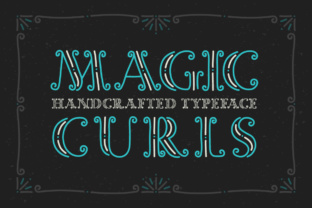 Magic Curls Display Font for Fantasy and Creative Campaigns