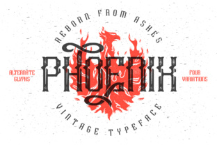 Phoenix Font: A Vintage Touch for Handmade Creations