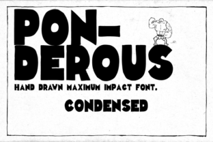 Ponderous Condensed for Editorial Elegance and Design Harmony