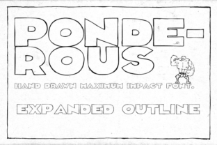 Ponderous Expanded Outline for Bold Web Typography