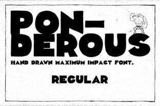 Ponderous Regular for Bold Display Typography