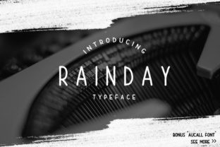 Rain Day Font for Creative Designers and Handmade Makers