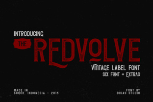 Redvolve Vintage Font for Handmade Creations