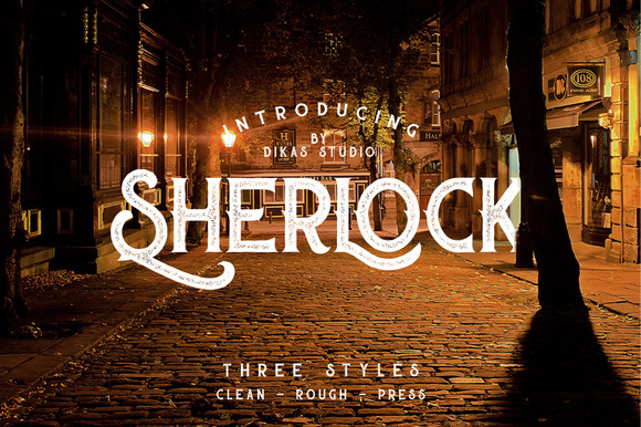 Sherlock Display Font for Handmade Creations