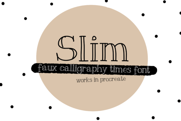 Slim for Eye-Catching Display Typography
