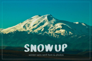 SnowUP Font for Winter-Themed Editorial Design