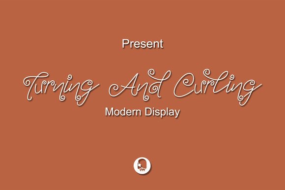 Turning and Curling: A Display Font for Feminine Web Design