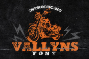 Vallyns Font: A Grunge Stamped Style for Bold Editorial Design